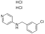 Structure of (3-CHLORO-BENZYL)-PYRIDIN-4-YL-AMINE DIHYDROCHLORIDE