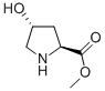 (2S,4R)-甲基4-羟基吡咯烷-2-羧酸酯结构式