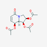 [(1s,2r,8s,8ar)-1,8-diacetyloxy-5-oxo-2,3,8,8a-tetrahydro-1h-indolizin-2-yl] Acetate结构式