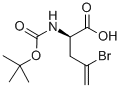 Structure of BOC-D-2-AMINO-4-BROMO-4-PENTENOIC ACID