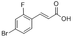 Structure of 4-Bromo-2-fluorocinnamic acid