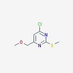 Chemical structure of 4-Chloro-6-(methoxymethyl)-2-(methylthio)pyrimidine