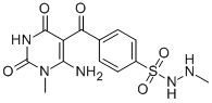 Structure of 4-(Aminosulfonyl)-N-(6-amino-1,2,3,4-tetrahydro-1-methyl-2,4-dioxo-5-pyrimidinyl)-N-methylBenzamide