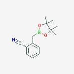 Structure of 2-[(4,4,5,5-tetramethyl-1,3,2-dioxaborolan-2-yl)methyl]benzonitrile