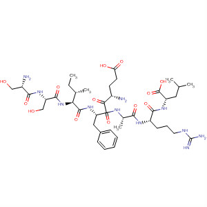 L-Leucine,L-seryl-L-seryl-L-isoleucyl-L-a-glutamyl-L-phenylalanyl-L-alanyl-L-arginyl-结构式