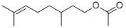 Structure of Citronellyl acetate