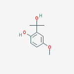 Structure of 2-(2-hydroxypropan-2-yl)-4-methoxyphenol
