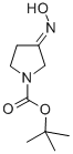 Structure of 1-Pyrrolidinecarboxylicacid, 3-(hydroxyimino)-, 1,1-dimethylethyl ester
