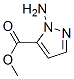 Structure of 1H-Pyrazole-5-carboxylicacid, 1-amino-, methyl ester