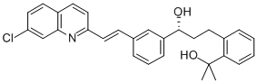 Structure of [R-(E)]-alpha-[3-[2-(7-Chloro-2-quinolinyl)ethenyl]phenyl]-2-(1-hydroxy-1-methylethyl)benzenepropanol