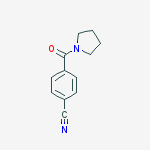 Structure of Benzonitrile, 4-(1-pyrrolidinylcarbonyl)