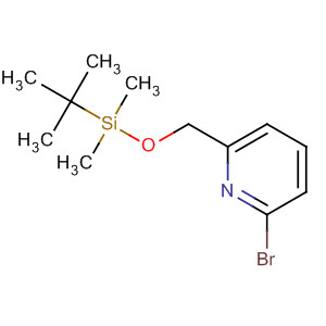Pyridine, 2-bromo-6-[[[(1,1-dimethylethyl)dimethylsilyl]oxy]methyl]-结构式