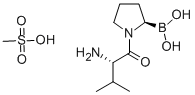 Structure of [(2R)-1-[(2S)-2-Amino-3-methylbutanoyl]pyrrolidin-2-yl]boronic acid mesylate
