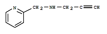 Structure of 2-Pyridinemethanamine,N-2-propyn-1-yl-