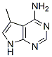 Structure of 7H-Pyrrolo[2,3-d]pyrimidin-4-amine,5-methyl-