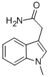 Structure of 1-METHYLINDOLE-3-ACETAMIDE