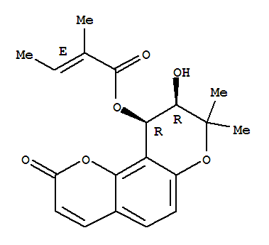 Structure of qianhucoumarin A