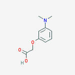 2-(3-(Dimethylamino)phenoxy)acetic acid结构式
