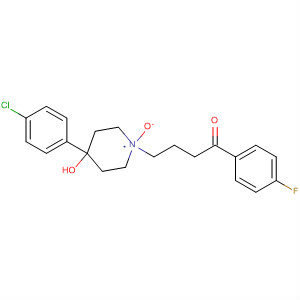 Structure of 1-Butanone,4-[4-(4-chlorophenyl)-4-hydroxy-1-oxido-1-piperidinyl]-1-(4-fluorophenyl)-, cis-