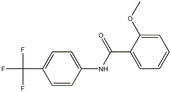 N-[4-(三氟甲基)苯基]-2-甲氧基苯甲酰胺结构式