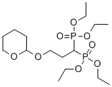 Structure of Tetraethyl(O-tetrahydropyranyl-propylidene)bisphosphonate, 95 %