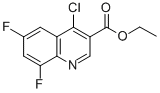Structure of 4-Chloro-6,8-difluoroquinoline-3-carboxylic acid ethyl ester