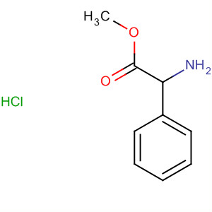 Structure of Benzeneacetic acid, a-amino-, methyl ester, hydrochloride