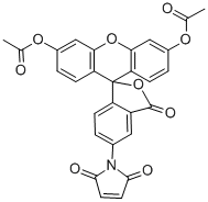 Structure of 5-MALEIMIDOFLUORESCEIN DIACETATE
