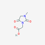 Structure of (3-methyl-2,5-dioxoimidazolidin-1-yl)acetic acid