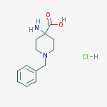 Structure of 4-Amino-1-benzylpiperidine-4-carboxylic acid hydrochloride