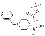 Structure of 1-BENZYL-4-(TERT-BUTOXYCARBONYLAMINO)PIPERIDINE-4-CARBOXYLIC ACID