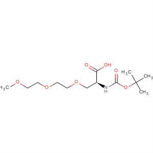 2,5,8-Trioxa-11-azadodecan-12-oic acid, 10-carboxy-,12-(1,1-dimethylethyl) ester, (10S)-结构式