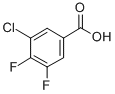 Structure of 3-CHLORO-4,5-DIFLUOROBENZOIC ACID