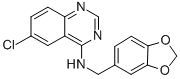 Structure of 4-[[3,4-(METHYLENEDIOXY)BENZYL]AMINO]-6-CHLOROQUINAZOLINE