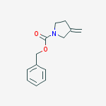 3-methylene-pyrrolidine-1-carboxylic acid benzyl ester结构式