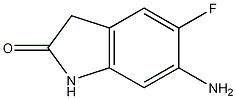 6-amino-5-fluoroindolin-2-one结构式