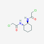 (+/-)-TRANS-1,2-BIS(CHLOROACETAMIDO)CYCLOHEXANE结构式