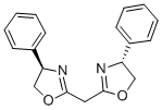 (R,R)-2,2-亚甲基双(4-苯基-2-噁唑啉)结构式