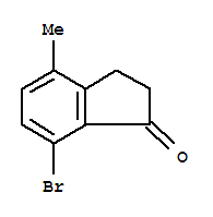 1H-inden-1-one, 7-bromo-2,3-dihydro-4-methyl-结构式