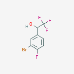 1-(3-bromo-4-fluorophenyl)-2,2,2-trifluoroethanol结构式