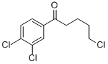 Chemical structure of 5-CHLORO-1-(3,4-DICHLOROPHENYL)-1-OXOPENTANE