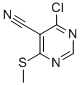 Structure of 4-CHLORO-6-(METHYLTHIO)PYRIMIDINE-5-CARBONITRILE