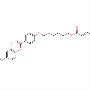 Structure of Benzoic acid, 4-[[6-[(1-oxo-2-propenyl)oxy]hexyl]oxy]-,2-chloro-1,4-phenylene ester