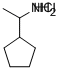 Structure of 1-CYCLOPENTYL-ETHYLAMINE * HCL