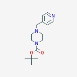 Structure of 4-Pyridin-4-ylmethyl-piperazine-1-carboxylic acid tert-butyl ester