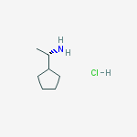 Structure of (1S)-1-Cyclopentylethanamine hydrochloride (1:1)