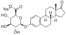 Structure of 1,3,5[10]-ESTRATRIEN-3-OL-17-ONE 3-GLUCURONIDE SODIUM SALT