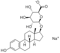 BETA-ESTRADIOL 17-(BETA-D-GLUCURONIDE) SODIUM SALT结构式