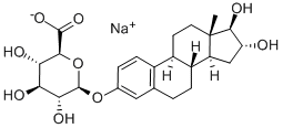 Structure of ESTRIOL-16-GLUCURONIDE SODIUM