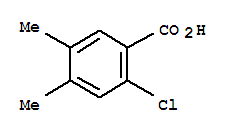 Structure of 2-chloro-4,5-dimethylbenzoic acid